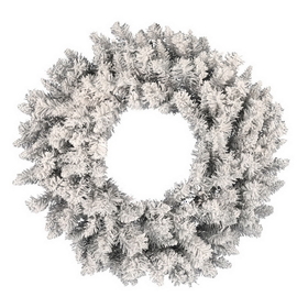 Vickerman Frosted Silver Wreath 120Tips