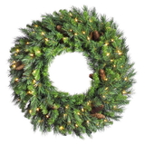 Vickerman Cheyenne Pine Wreath 10 Cones 220T