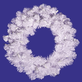 Vickerman Crystal White Spruce Wreath 90 Tips