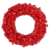Vickerman Red Wreath Dural 50Red Lts 180T