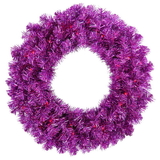 Vickerman Purple Wreath Dural 50Prpl Lts 180T