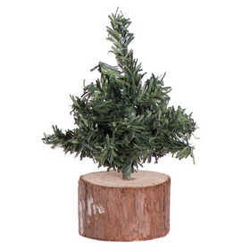 Vickerman Mini Pine Tree 54 Tips Wood Base