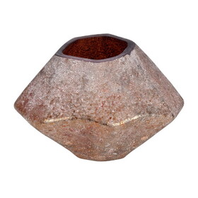 Vickerman CM191105 5" Desert Sand Geo Glass Vase