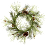 Vickerman Larkspur Pine Wreath
