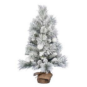 Vickerman Frosted Beacon Pine Tree 22Tips
