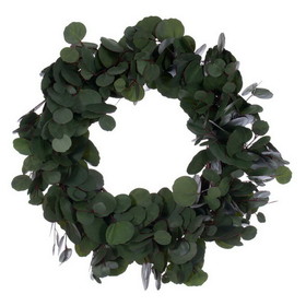 Vickerman EF224624 24" Art Grn Silver Dllr Ppls Eclpts Wreath