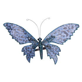 Vickerman 7.5" Glitter Butterfly Clip 4/bag