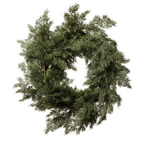 Vickerman EH213624 24" Green Cypress Wreath
