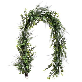 Vickerman FE222572 72" Green Rosemary &amp; Eucalyptus Garland