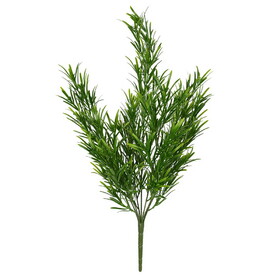 Vickerman 19" Artificial Green Podocarpus Bush UV Coated Pack of 2