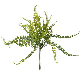 Vickerman 16" Artificial Green Fern Spray. Includes 3 sprays per pack.