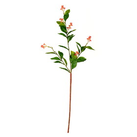 Vickerman 25" Artificial Green Scimmia Leaf with Flower Spray. Includes 6 sprays per pack.
