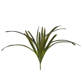 Vickerman 32" Artificial Green Orchid Leaves Bush.