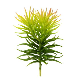 Vickerman 8" Artificial Green Crassula Tetragona Pick Set of 3