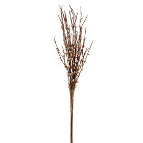 Vickerman FPQ230934 34" Artificial Black Goat Willow Bundle. Recommended for indoor use.