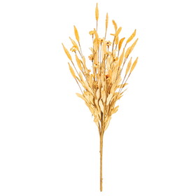 Vickerman FPQ231323 23" Artificial Light Brown Rabbit Tail Bush 3/Bag. Recommended For Indoor Use.
