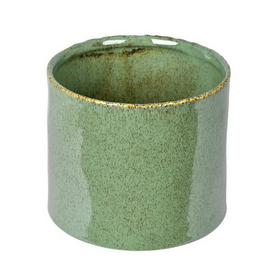Vickerman Pine Green Ceramic Pot