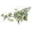 Vickerman FR231203 15" Red Hanging Leaves Vine 2/Bag, Price/each