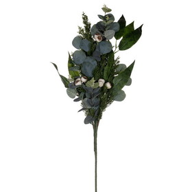 Vickerman FT224337 37" Green Eucalyptus Berry Spray