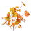Vickerman FT226352 5' Fall Orange Leaf Garland