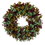 Vickerman FXT224518 18" Red/Green Spiral Eucalyptus Wreath, Price/each