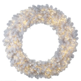 Vickerman G182831LED 30" White Wreath 8F 3MM 220WW