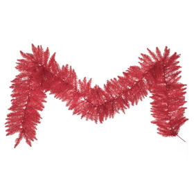 Vickerman 9'x14" Red Fir Garland 250T