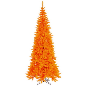 Vickerman 24" Orange Slim Fir Tree 400T