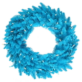 Vickerman Sky Blue Fir Wreath 210T