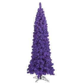 Vickerman 4.5" x 24" Flocked Purple Fir Tree 360T