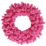 Vickerman Flocked Pink Fir Wreath 150T
