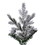 Vickerman K173266LEDCC 6.5' x 39" Flocked Kiana 3mm 1000CC