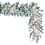Vickerman 9' x 14' Flocked Kiana Artificial Christmas Garland with Warm White LED lights.