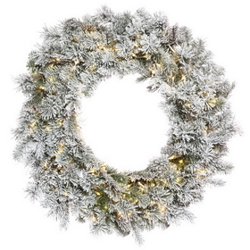 Vickerman Flocked Kiana Wreath 3mm 150WW
