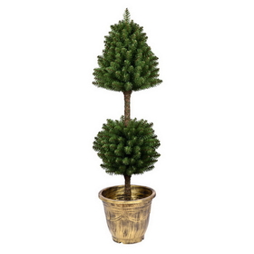 Vickerman 4' Potted Tifton Two Ball Topiary 303Tip