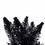 Vickerman K221724 24" Flocked Black Fir Wreath 210T