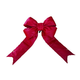 Vickerman Red Nylon Outoor Bow 3.5" Size