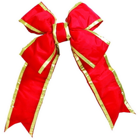 Vickerman Red-Gold Nylon Out Bow 3.5" Sz