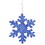 Vickerman L134502 12" Blue Outdoor Glitter Snowflake