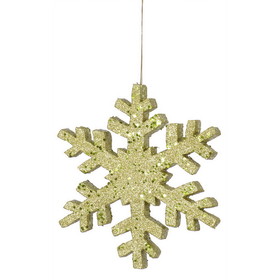 Vickerman L134513 12" Lime Outdoor Glitter Snowflake