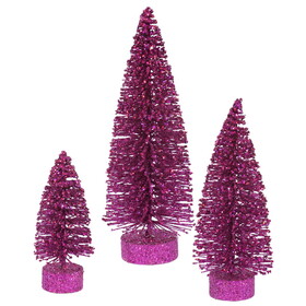 Vickerman 5"-7"-9" Glitter Oval Tree Set
