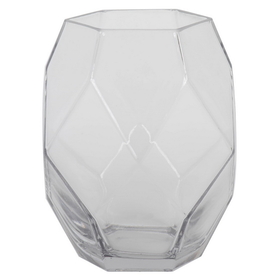 Vickerman 7.75" Geometric Glass Vase