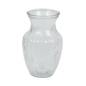 Vickerman 8" Clear Rose Vase. Includes two pieces per set.