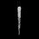 Vickerman M135908 8" Clear Glitter Icicle 6/Bag