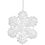 Vickerman M147101 6" White Glitter Snowflake