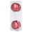 Vickerman M152303 10" Red Candy Irid Swirl Lollipop 4/Box