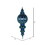 Vickerman M163562 35" Sea Blue Shiny Glitter Finial