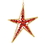 Vickerman M189003 6" Red Jewel Metal Sea Star Orn 3/Bag
