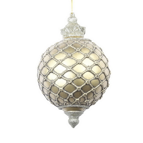 Vickerman 11" Antique Net Ball Ornament