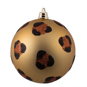 Vickerman 4" Matte Copper Gold Leopard Ball 6/Bag